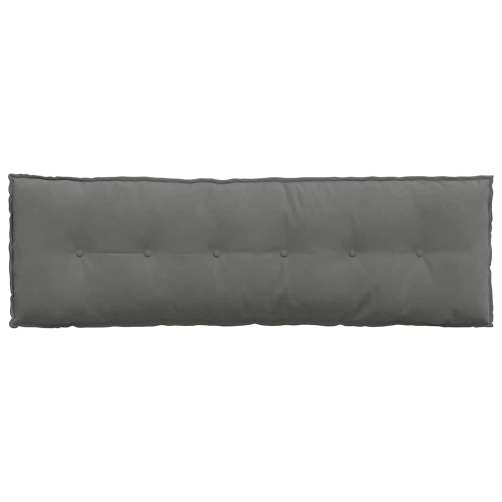 vidaXL Poduszka na plecy Ciemnoszary 160 x 50 cm Tkanina mikrofibrowa