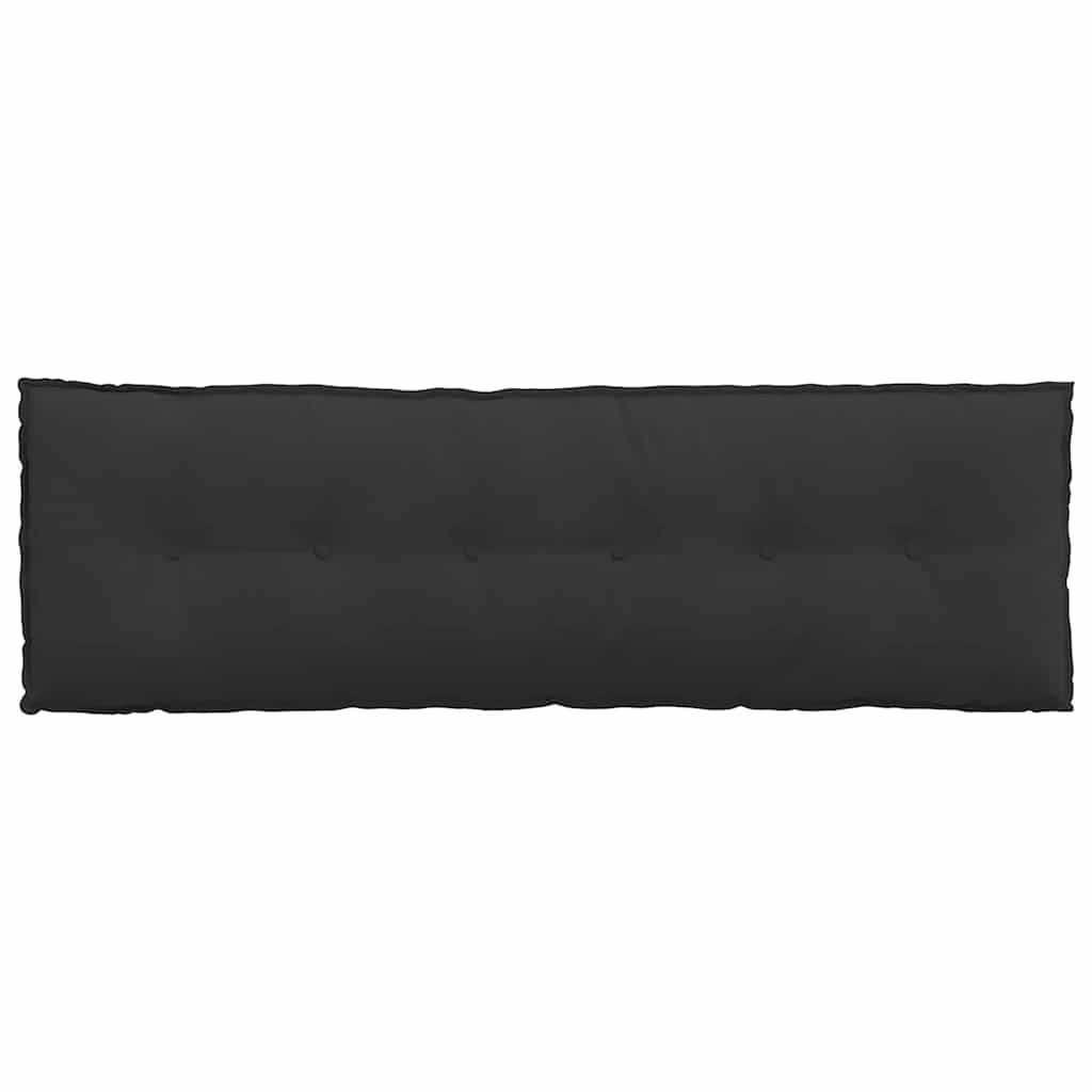 vidaXL Poduszka na plecy Czarny 160 x 50 cm Tkanina mikrofibrowa