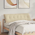 vidaXL Poduszka na plecy Kremowy 160 x 50 cm Tkanina mikrofibrowa