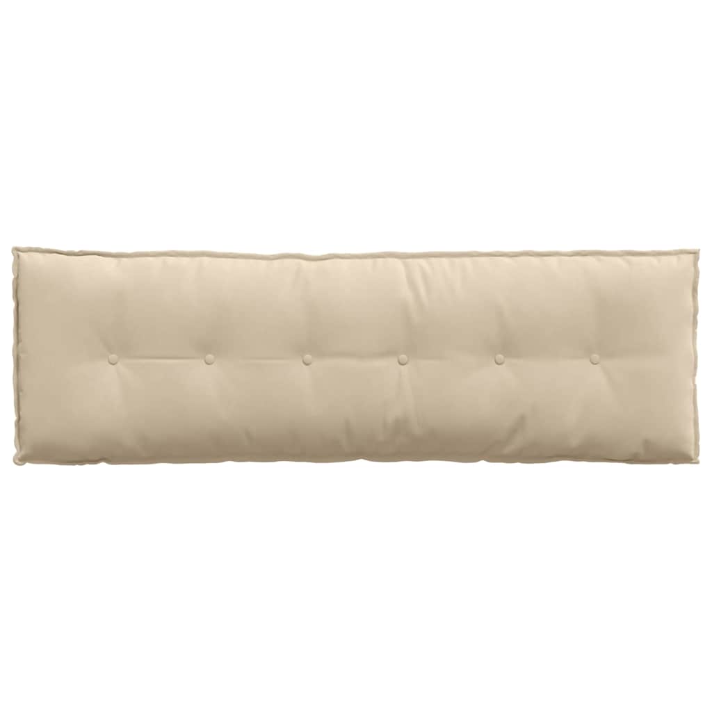 vidaXL Poduszka na plecy Kremowy 160 x 50 cm Tkanina mikrofibrowa