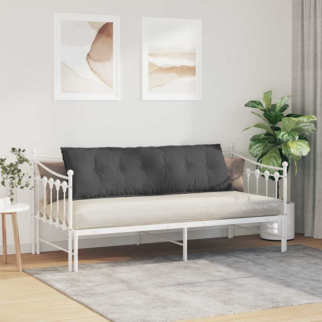 vidaXL Poduszka na plecy Ciemnoszary 160 x 50 cm Tkanina sztruksowa