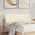 vidaXL Poduszka na plecy Kremowy 160 x 50 cm Tkanina sztruksowa