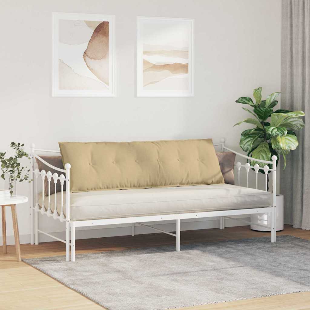 vidaXL Poduszka na plecy Szary zielony 160 x 50 cm Tkanina sztruksowa