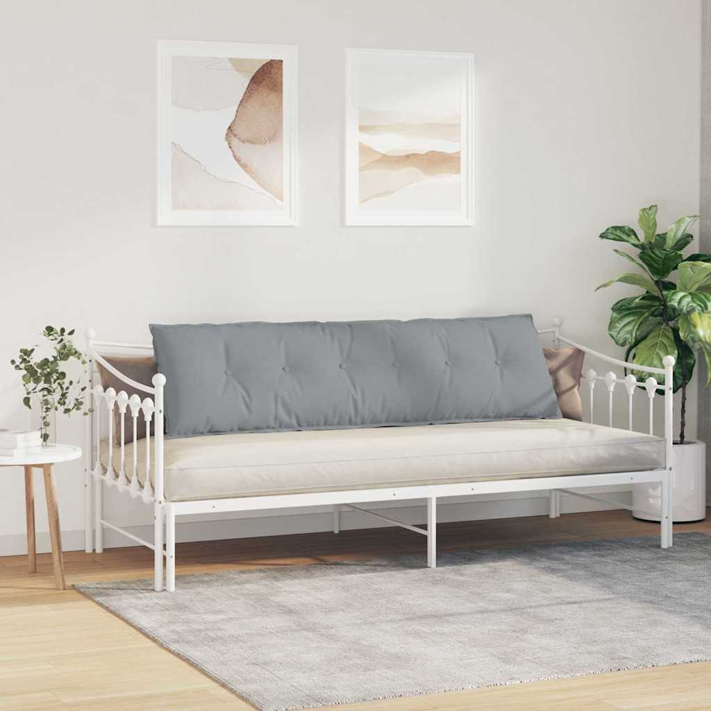 vidaXL Poduszka na plecy Jasnoszary 180 x 19 x 50 cm tkanina