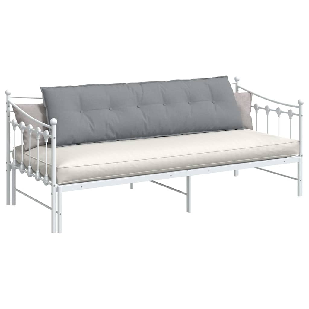 vidaXL Poduszka na plecy Jasnoszary 180 x 19 x 50 cm tkanina