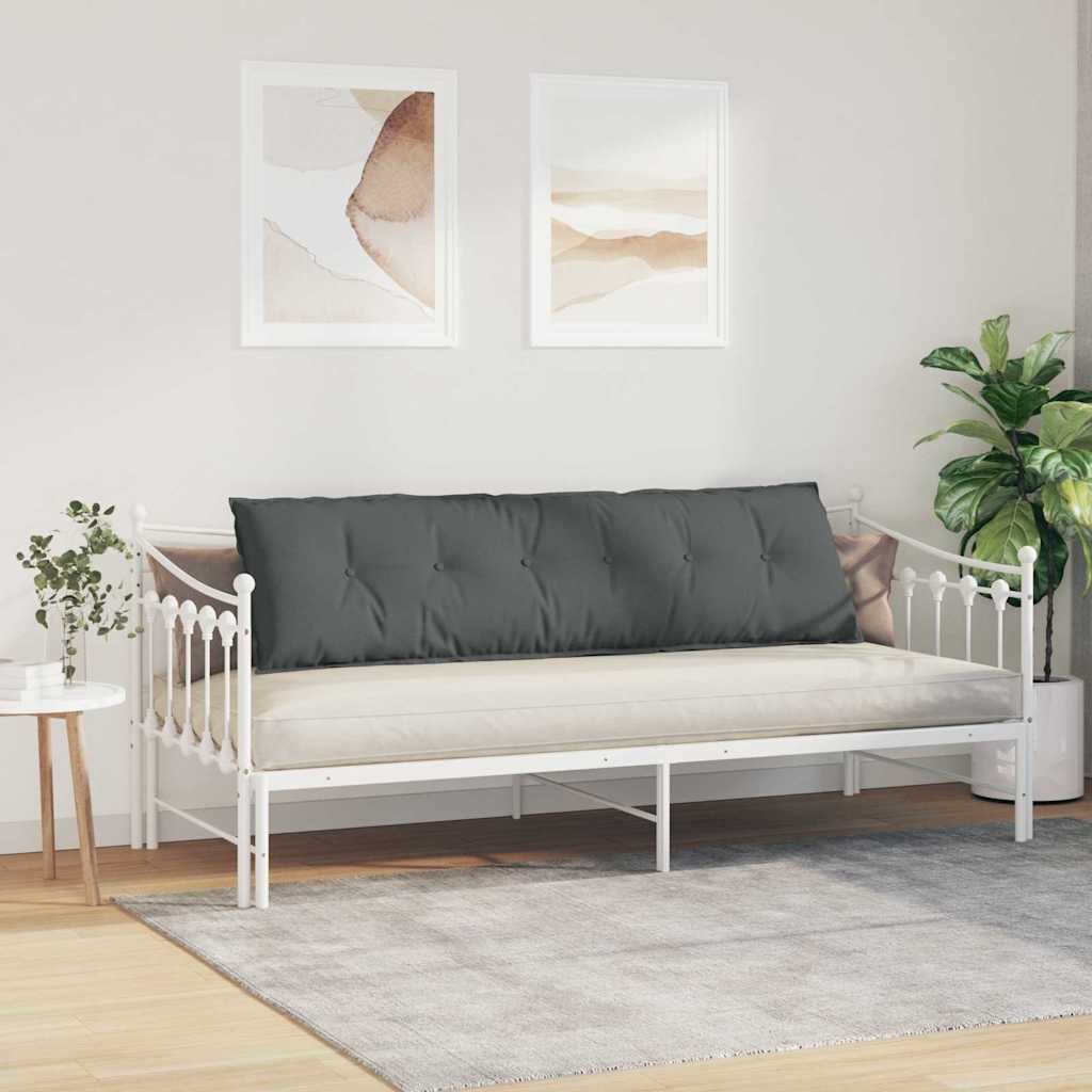 vidaXL Poduszka na plecy Ciemnoszary 180 x 19 x 50 cm tkanina