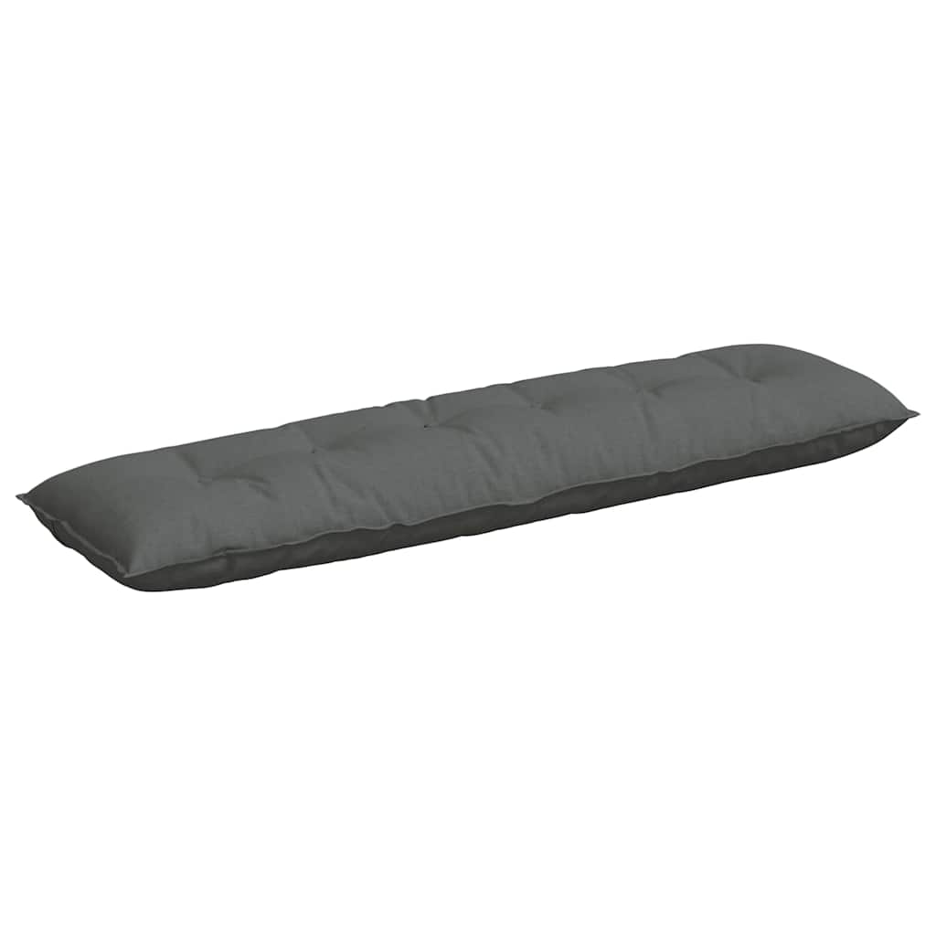 vidaXL Poduszka na plecy Ciemnoszary 180 x 19 x 50 cm tkanina