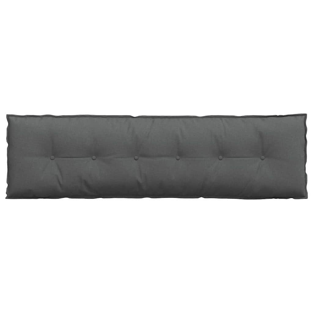 vidaXL Poduszka na plecy Ciemnoszary 180 x 19 x 50 cm tkanina