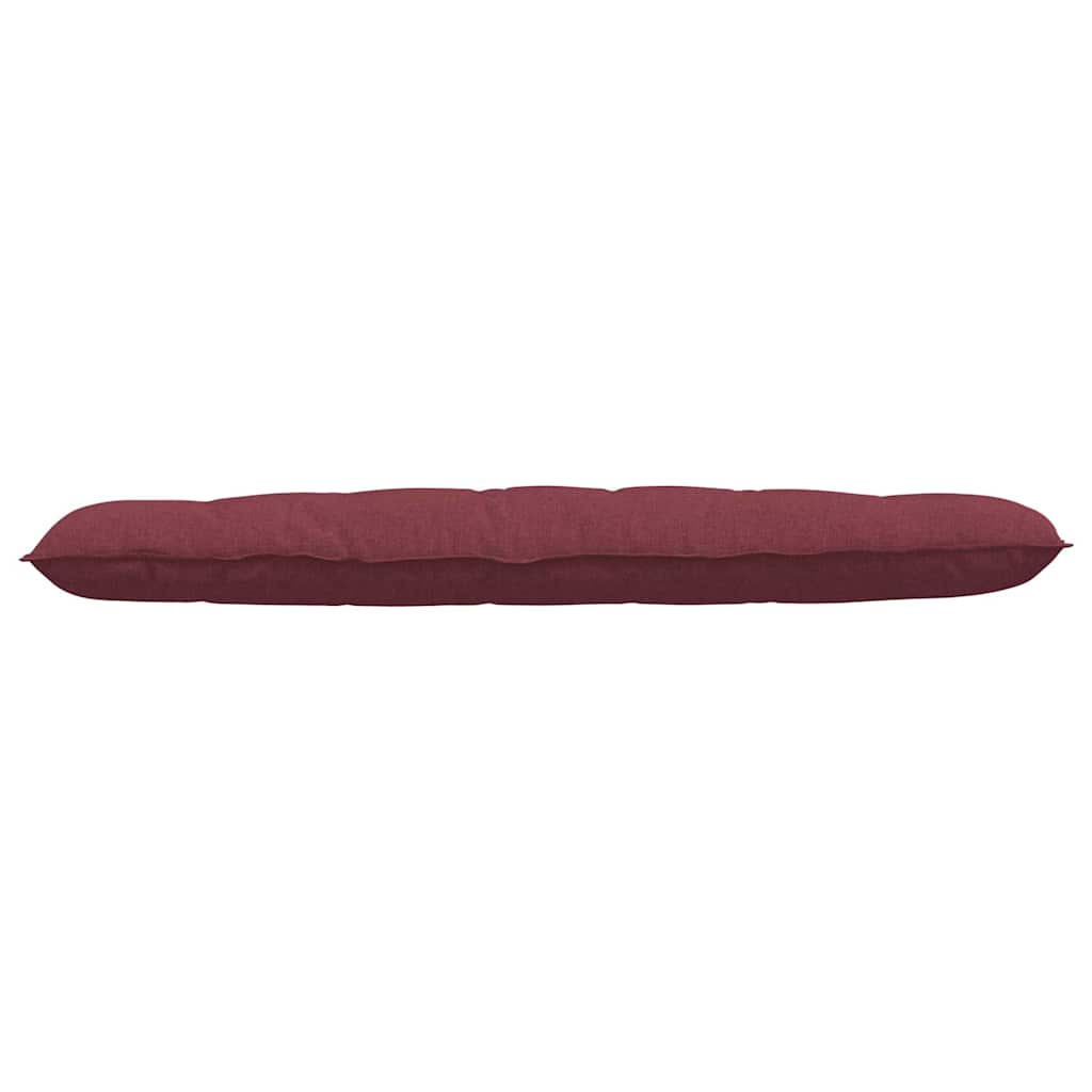 vidaXL Poduszka na plecy Czerwone wino 180 x 19 x 50 cm tkanina