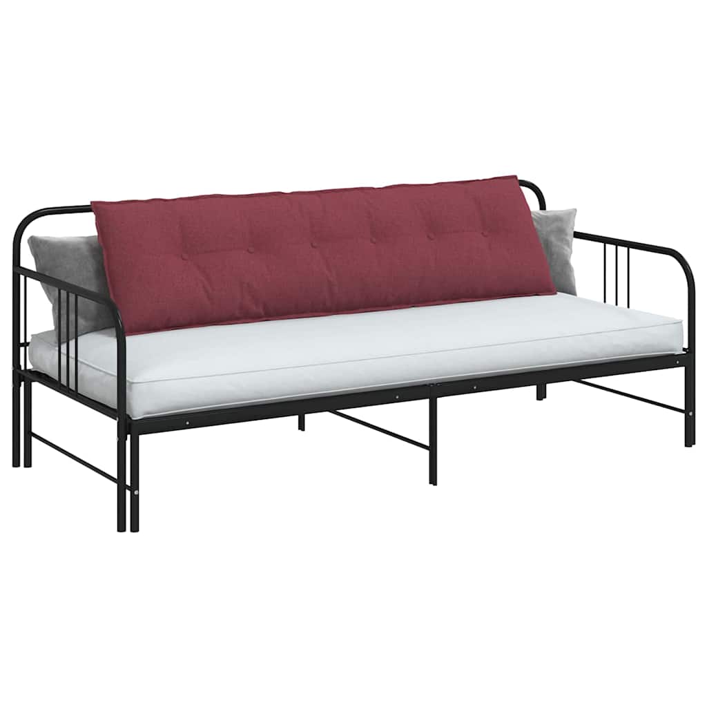 vidaXL Poduszka na plecy Czerwone wino 180 x 19 x 50 cm tkanina