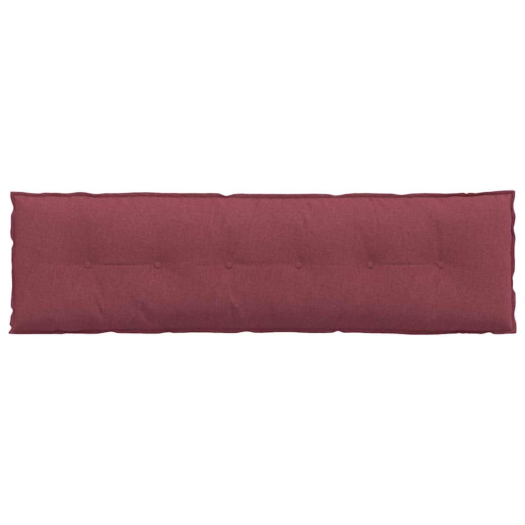vidaXL Poduszka na plecy Czerwone wino 180 x 19 x 50 cm tkanina