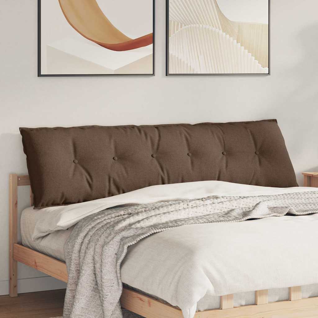 vidaXL Poduszka na plecy Brązowy 180 x 19 x 50 cm tkanina