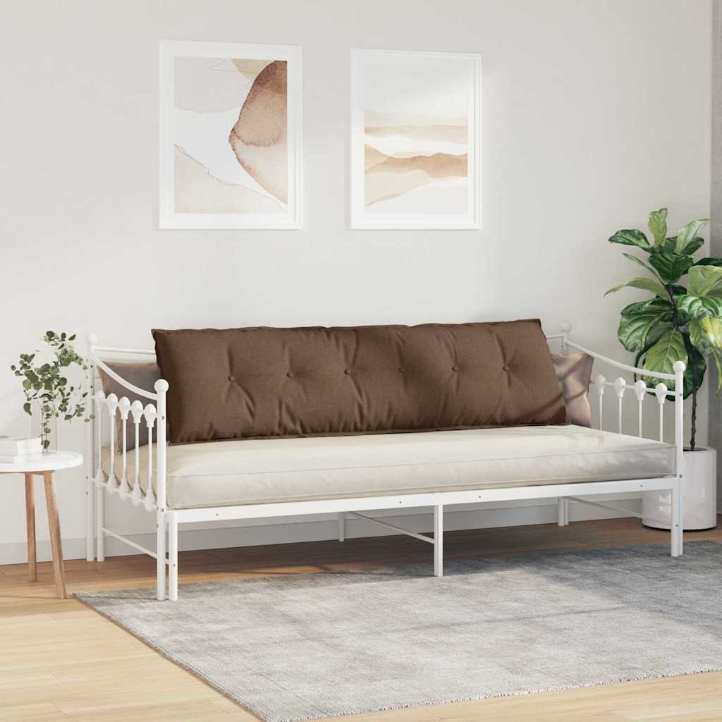 vidaXL Poduszka na plecy Brązowy 180 x 19 x 50 cm tkanina