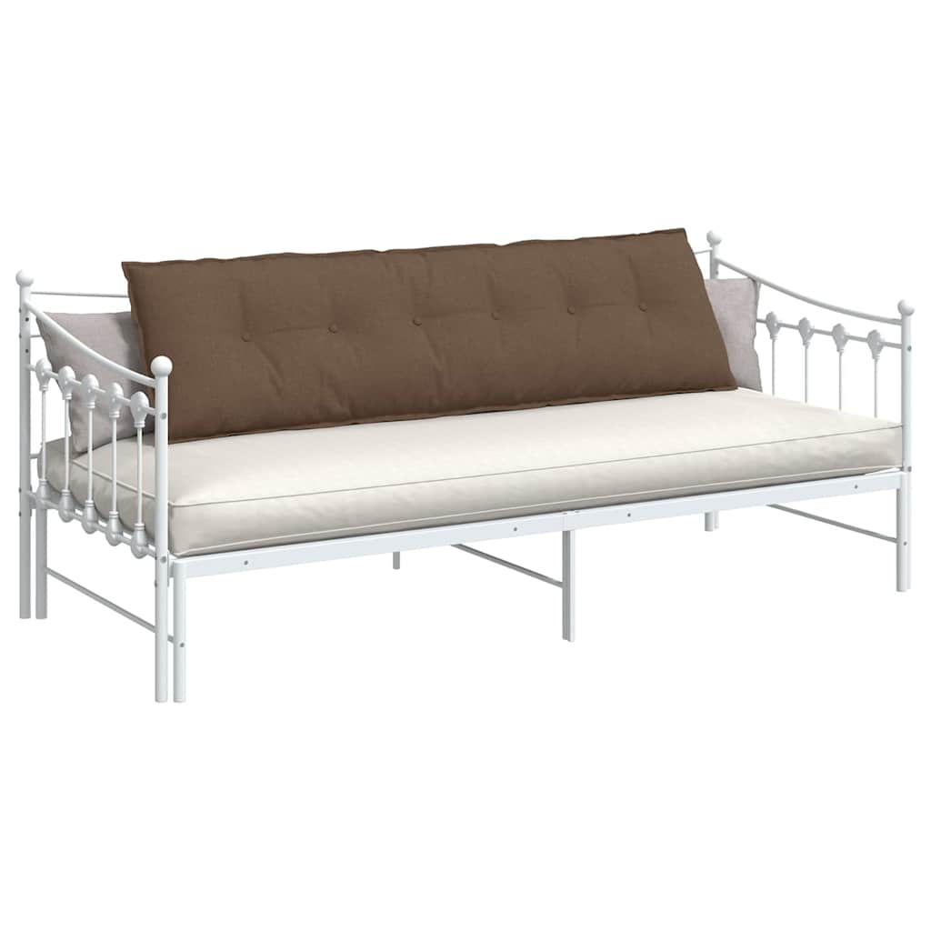 vidaXL Poduszka na plecy Brązowy 180 x 19 x 50 cm tkanina