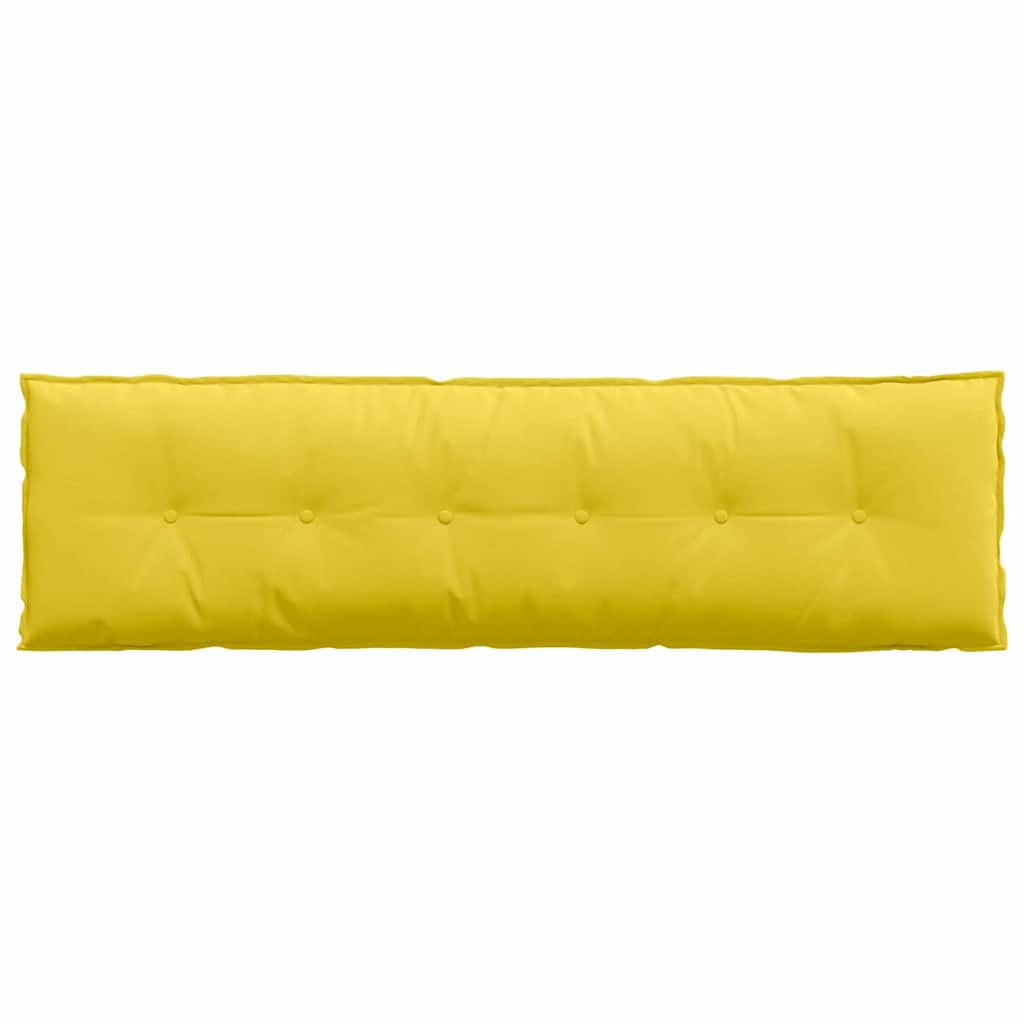 vidaXL Poduszka na plecy Jasnożółty 180 x 19 x 50 cm tkanina