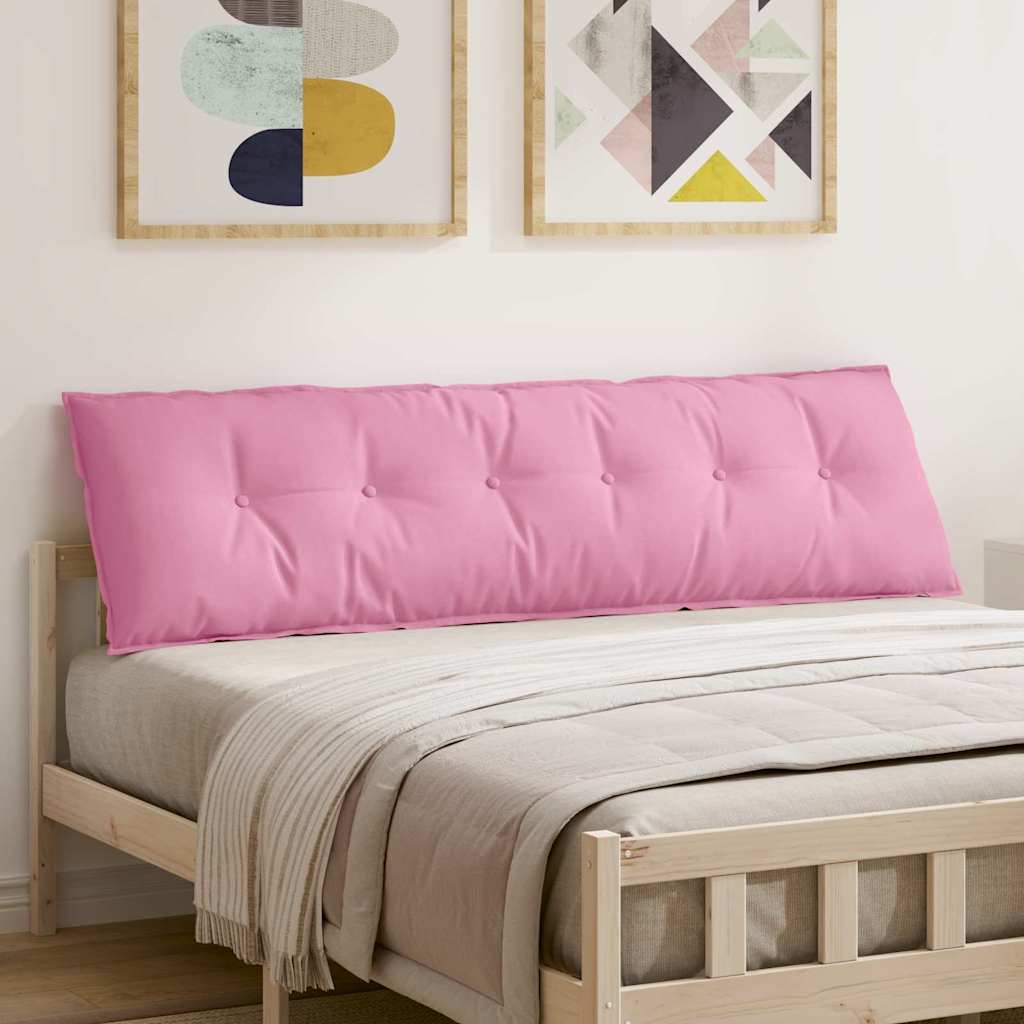 vidaXL Poduszka na plecy Różowy 180 x 19 x 50 cm tkanina