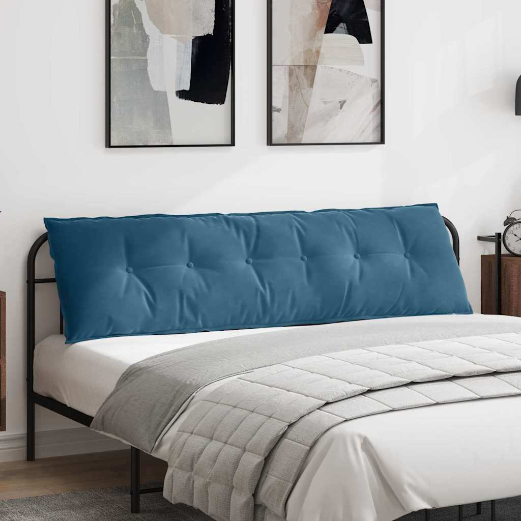 vidaXL Poduszka na plecy Niebieski 180 x 50 cm Tkanina sztruksowa
