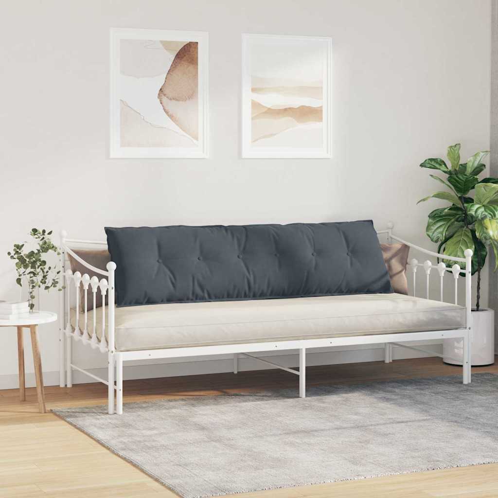 vidaXL Poduszka na plecy Ciemnoszary 180 x 50 cm Tkanina sztruksowa