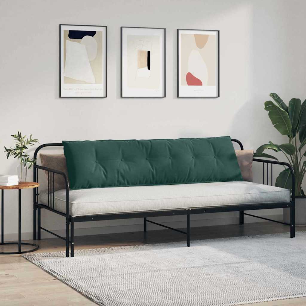 vidaXL Poduszka na plecy Ciemna zieleń 180 x 50 cm Tkanina sztruksowa