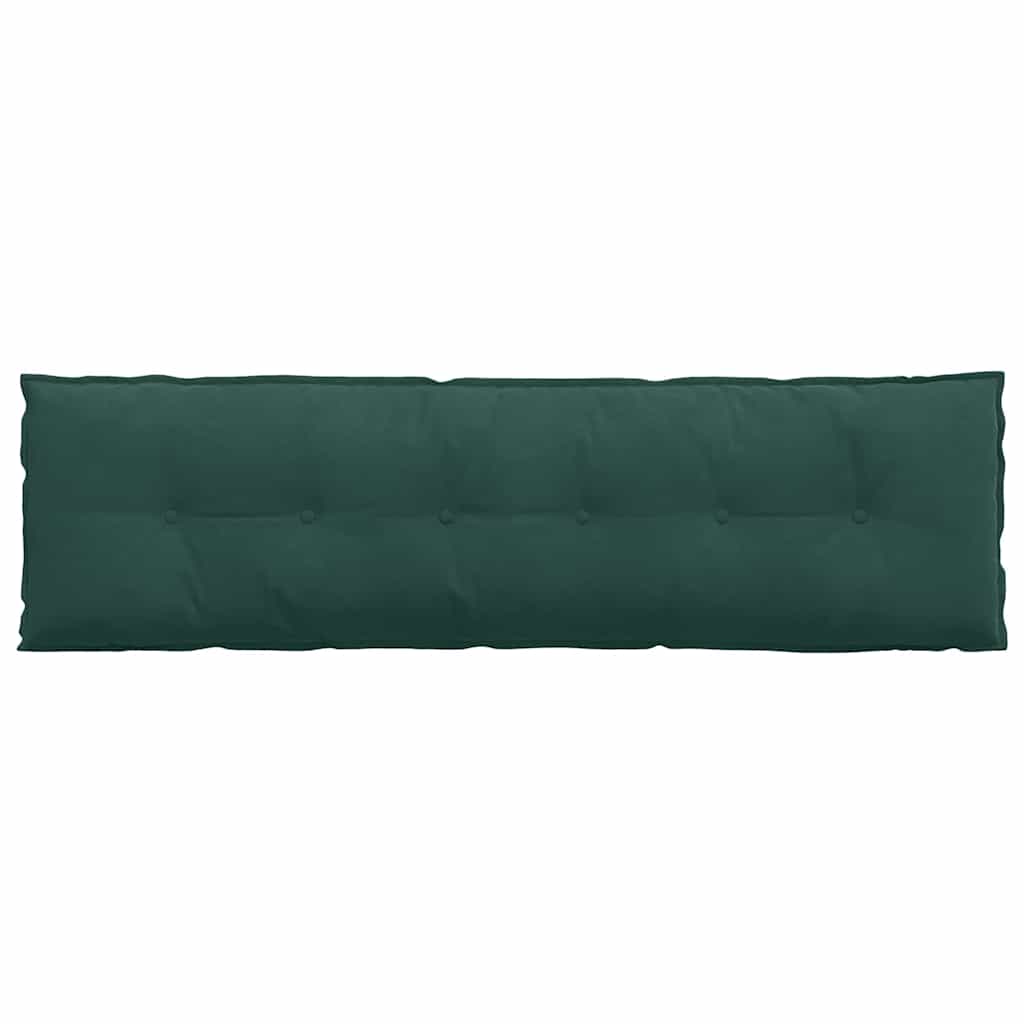 vidaXL Poduszka na plecy Ciemna zieleń 180 x 50 cm Tkanina sztruksowa