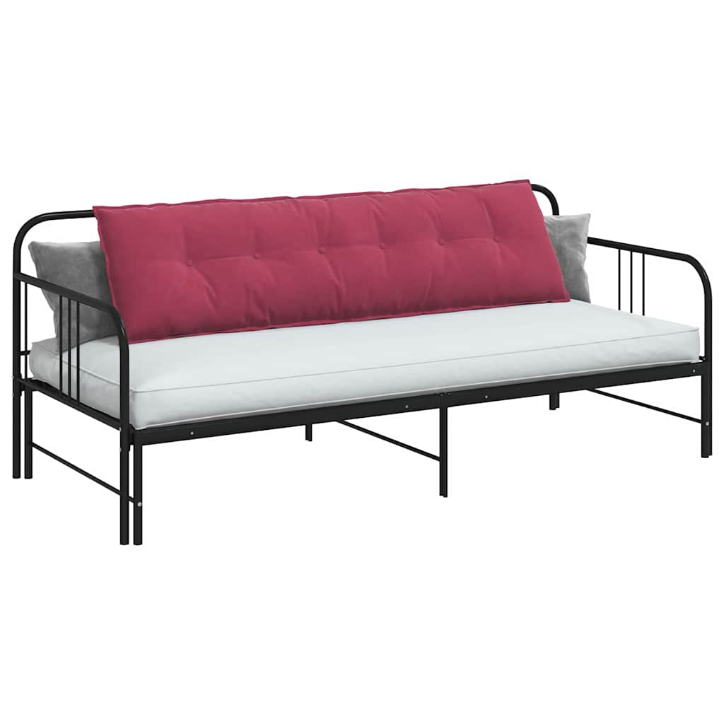 vidaXL Poduszka na plecy Czerwone wino 180 x 50 cm Tkanina sztruksowa