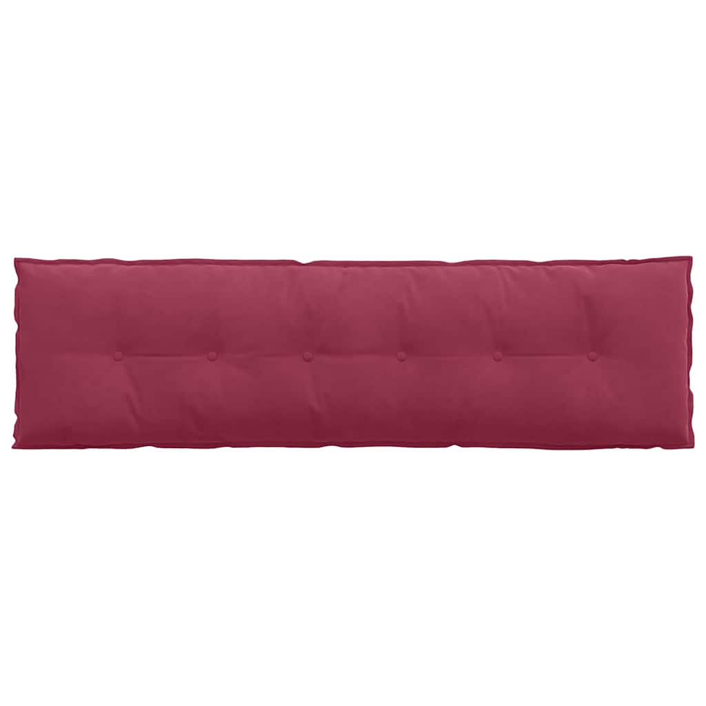 vidaXL Poduszka na plecy Czerwone wino 180 x 50 cm Tkanina sztruksowa