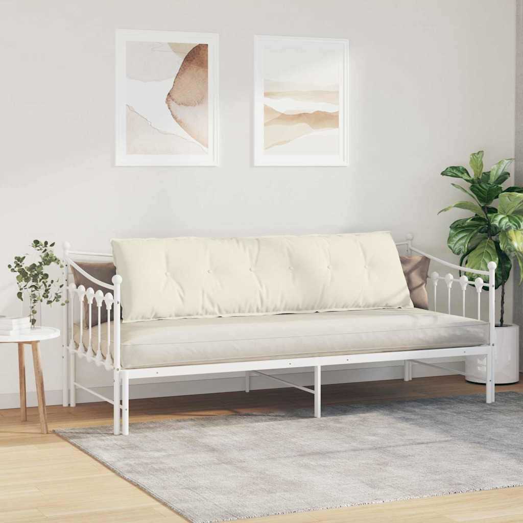 vidaXL Poduszka na plecy Kremowy 180 x 50 cm Tkanina sztruksowa