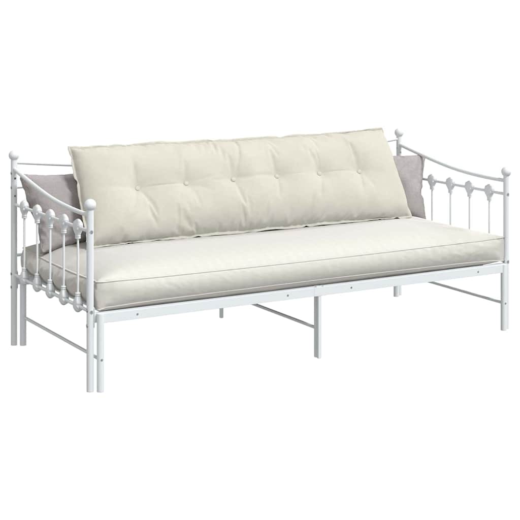 vidaXL Poduszka na plecy Kremowy 180 x 50 cm Tkanina sztruksowa