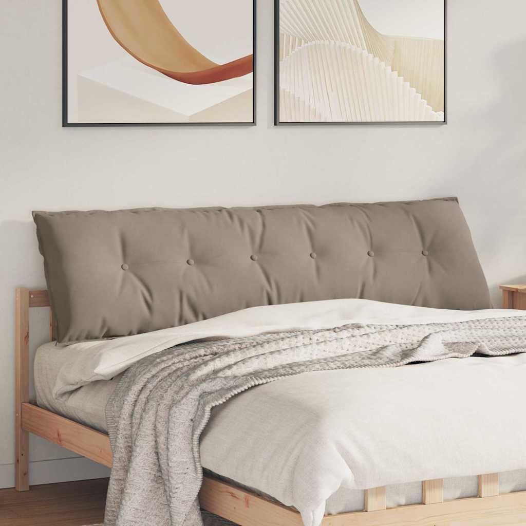 vidaXL Poduszka na plecy Ciemnoszary 180 x 50 cm Tkanina mikrofibrowa