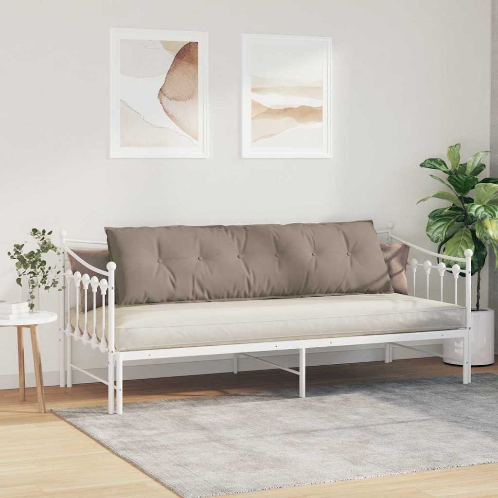 vidaXL Poduszka na plecy Ciemnoszary 180 x 50 cm Tkanina mikrofibrowa
