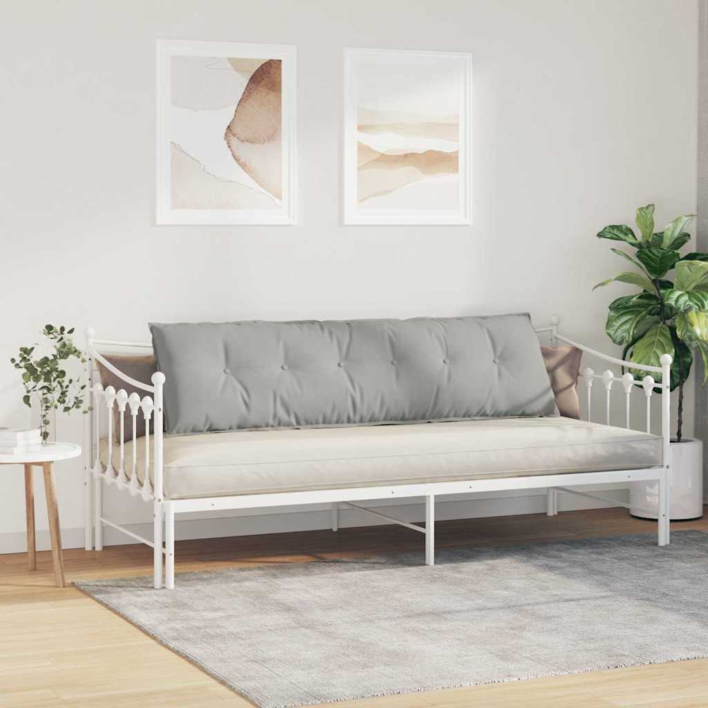 vidaXL Poduszka na plecy Jasnoszary 180 x 50 cm Tkanina mikrofibrowa