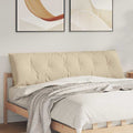vidaXL Poduszka na plecy Kremowy 180 x 50 cm Tkanina mikrofibrowa