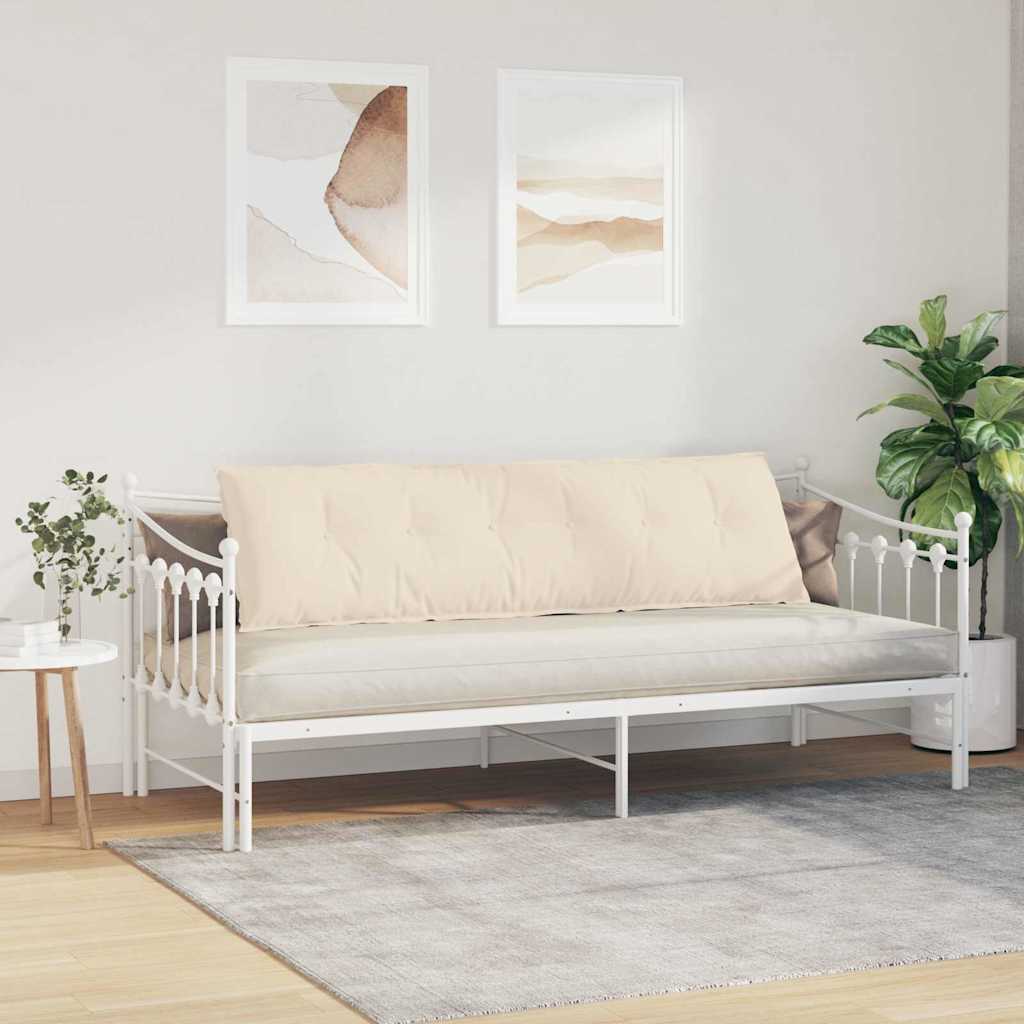 vidaXL Poduszka na plecy Beżowy 180 x 50 cm Tkanina mikrofibrowa