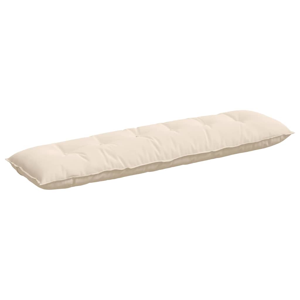 vidaXL Poduszka na plecy Beżowy 180 x 50 cm Tkanina mikrofibrowa