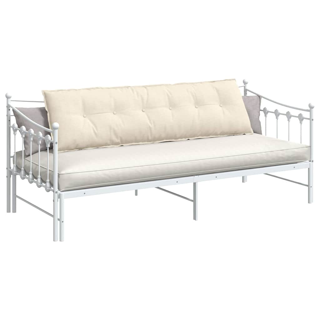 vidaXL Poduszka na plecy Kremowy 180 x 50 cm Tkanina sztruksowa