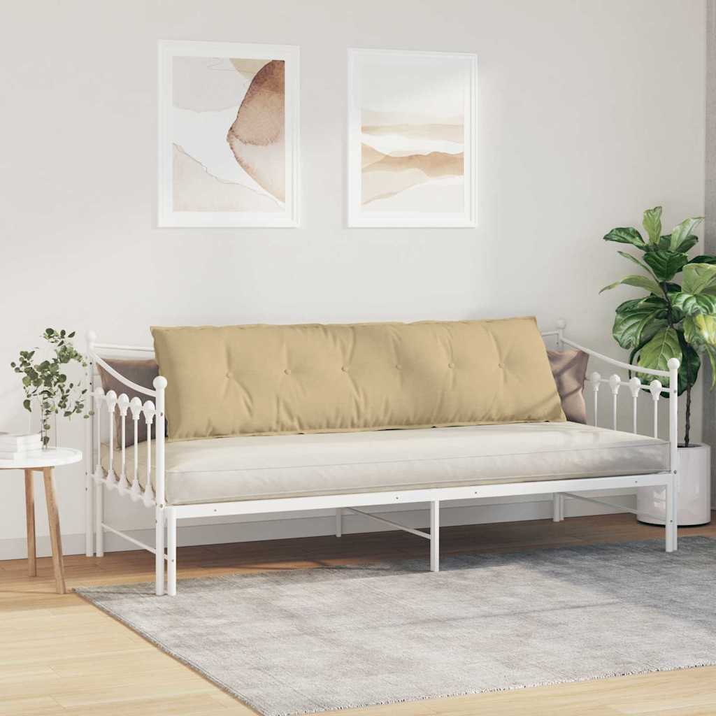 vidaXL Poduszka na plecy Szary zielony 180 x 50 cm Tkanina sztruksowa