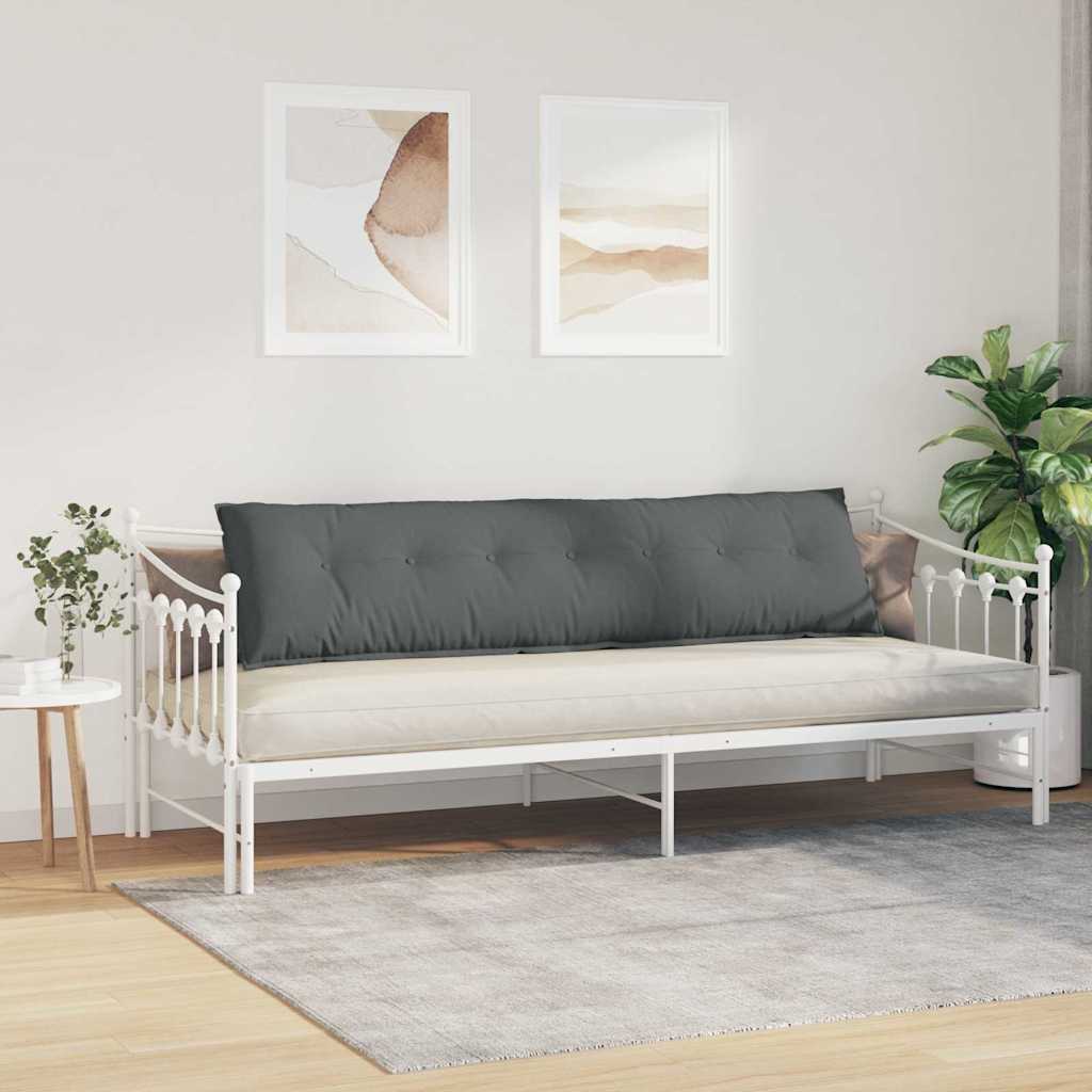 vidaXL Poduszka na plecy Ciemnoszary 200 x 19 x 50 cm tkanina