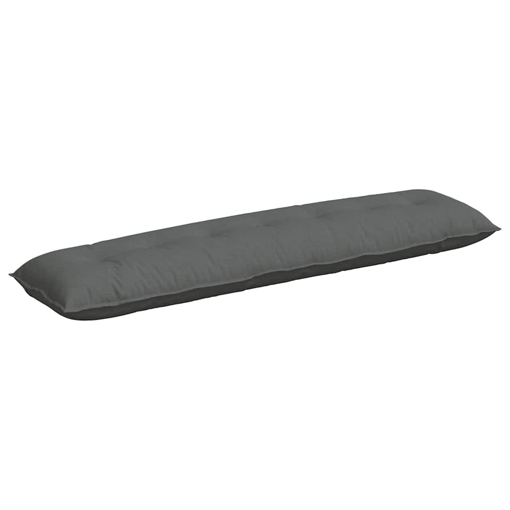 vidaXL Poduszka na plecy Ciemnoszary 200 x 19 x 50 cm tkanina