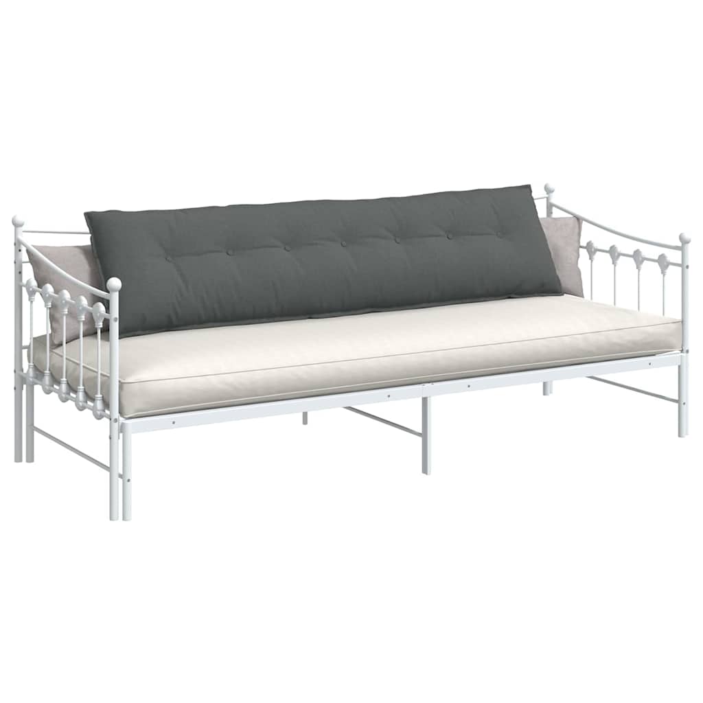vidaXL Poduszka na plecy Ciemnoszary 200 x 19 x 50 cm tkanina