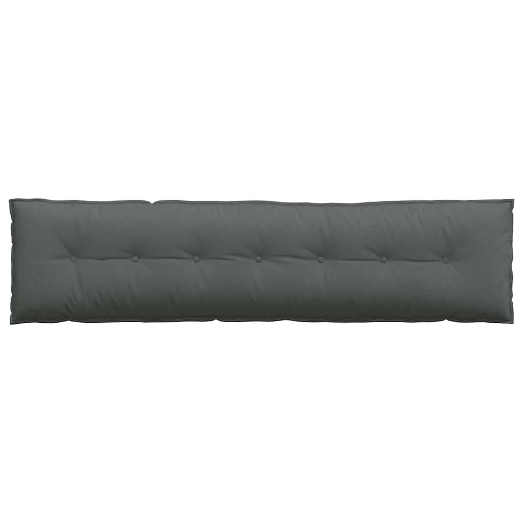 vidaXL Poduszka na plecy Ciemnoszary 200 x 19 x 50 cm tkanina