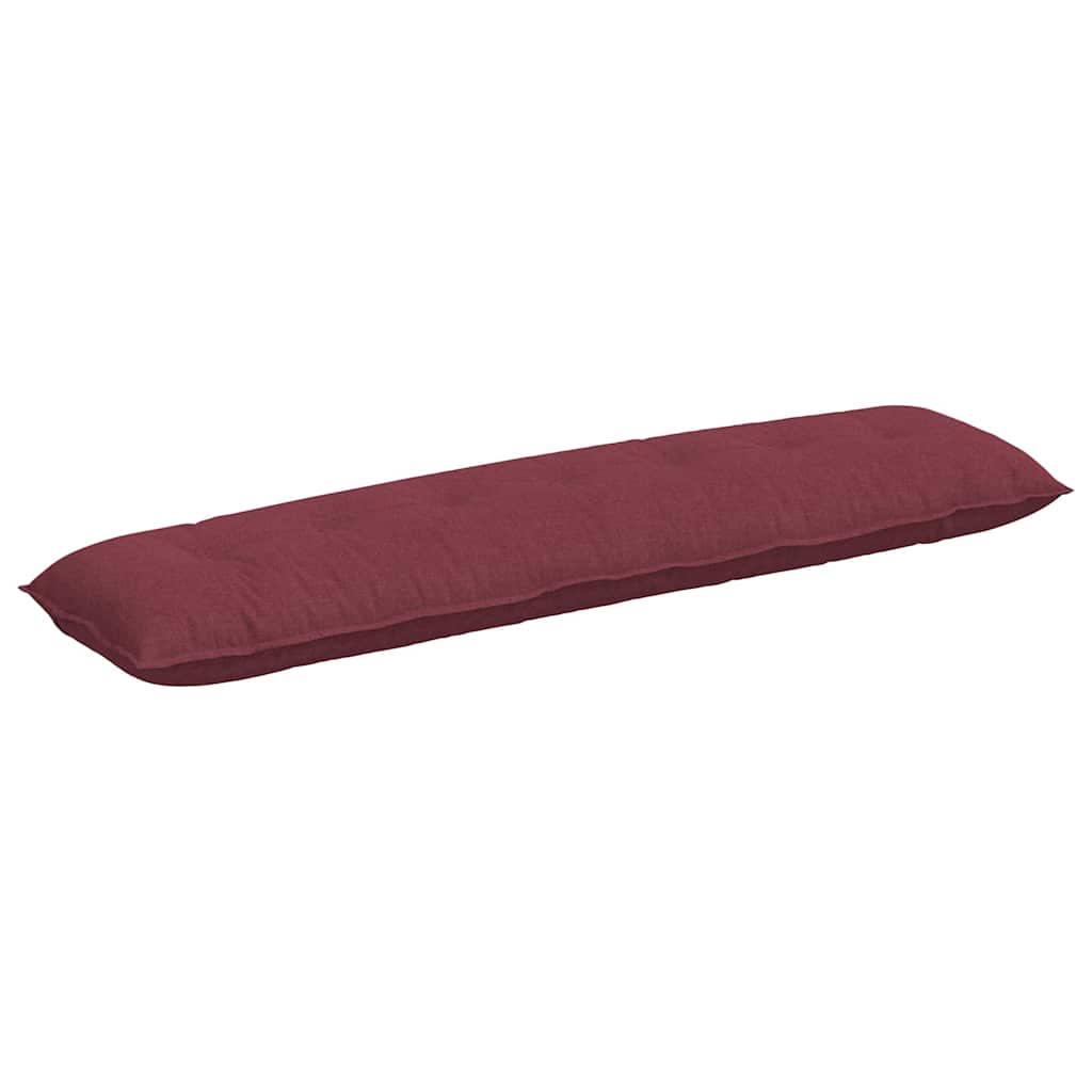 vidaXL Poduszka na plecy Czerwone wino 200 x 19 x 50 cm tkanina