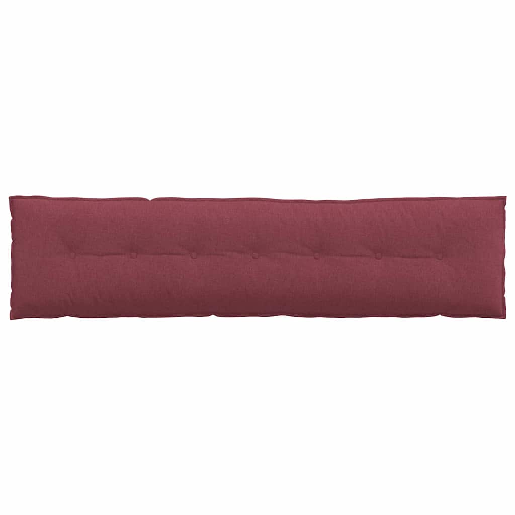 vidaXL Poduszka na plecy Czerwone wino 200 x 19 x 50 cm tkanina