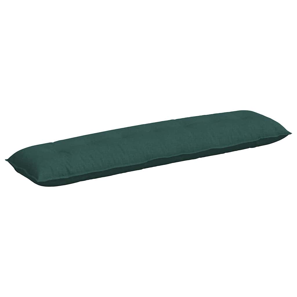 vidaXL Poduszka na plecy Ciemna zieleń 200 x 19 x 50 cm tkanina