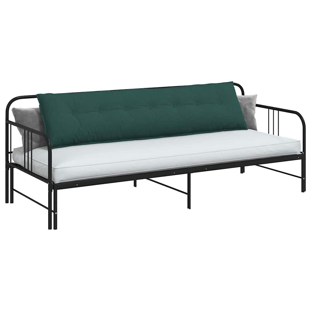 vidaXL Poduszka na plecy Ciemna zieleń 200 x 19 x 50 cm tkanina