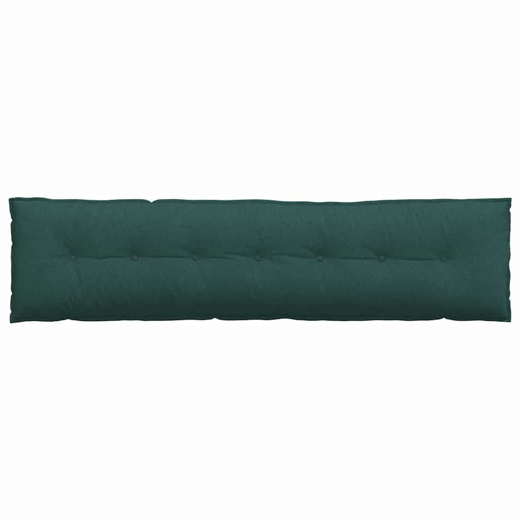 vidaXL Poduszka na plecy Ciemna zieleń 200 x 19 x 50 cm tkanina