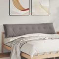 vidaXL Poduszka na plecy Ciemnoszary 200 x 19 x 50 cm tkanina
