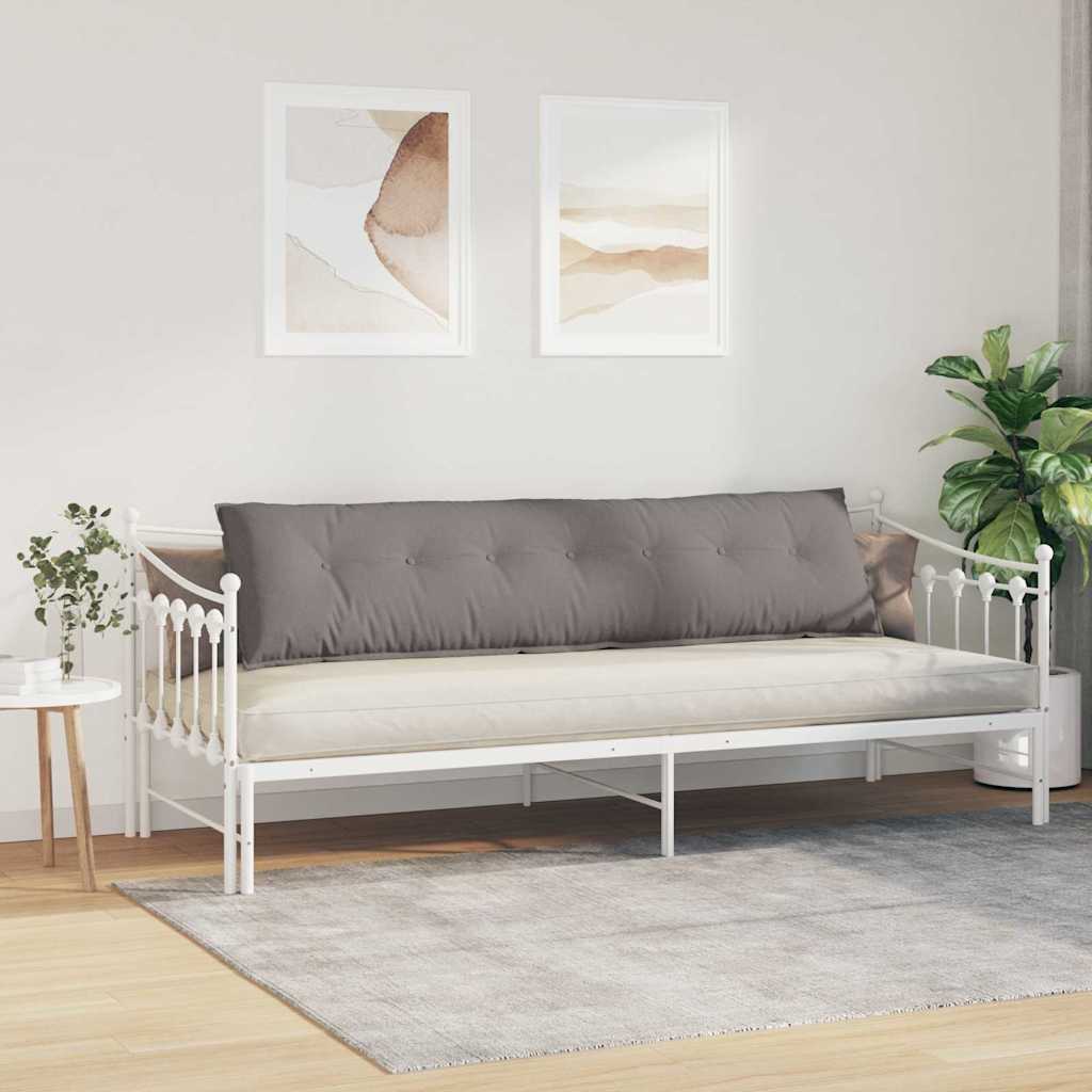 vidaXL Poduszka na plecy Ciemnoszary 200 x 19 x 50 cm tkanina