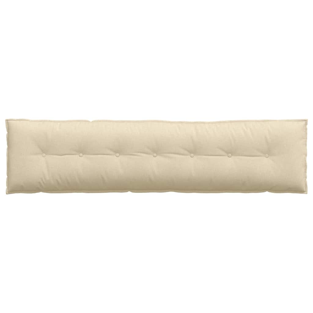 vidaXL Poduszka na plecy Kremowy 200 x 19 x 50 cm tkanina