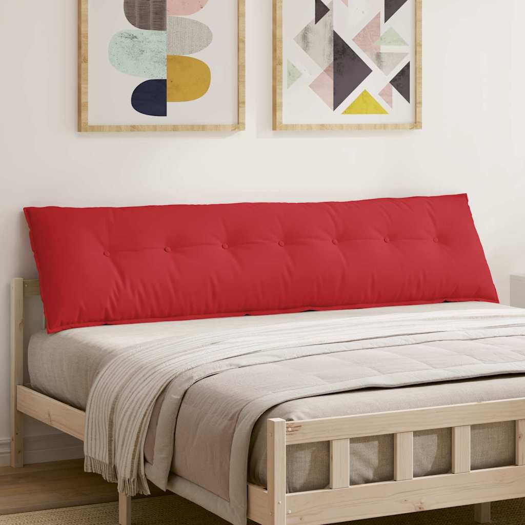 vidaXL Poduszka na plecy Czerwony 200 x 19 x 50 cm tkanina