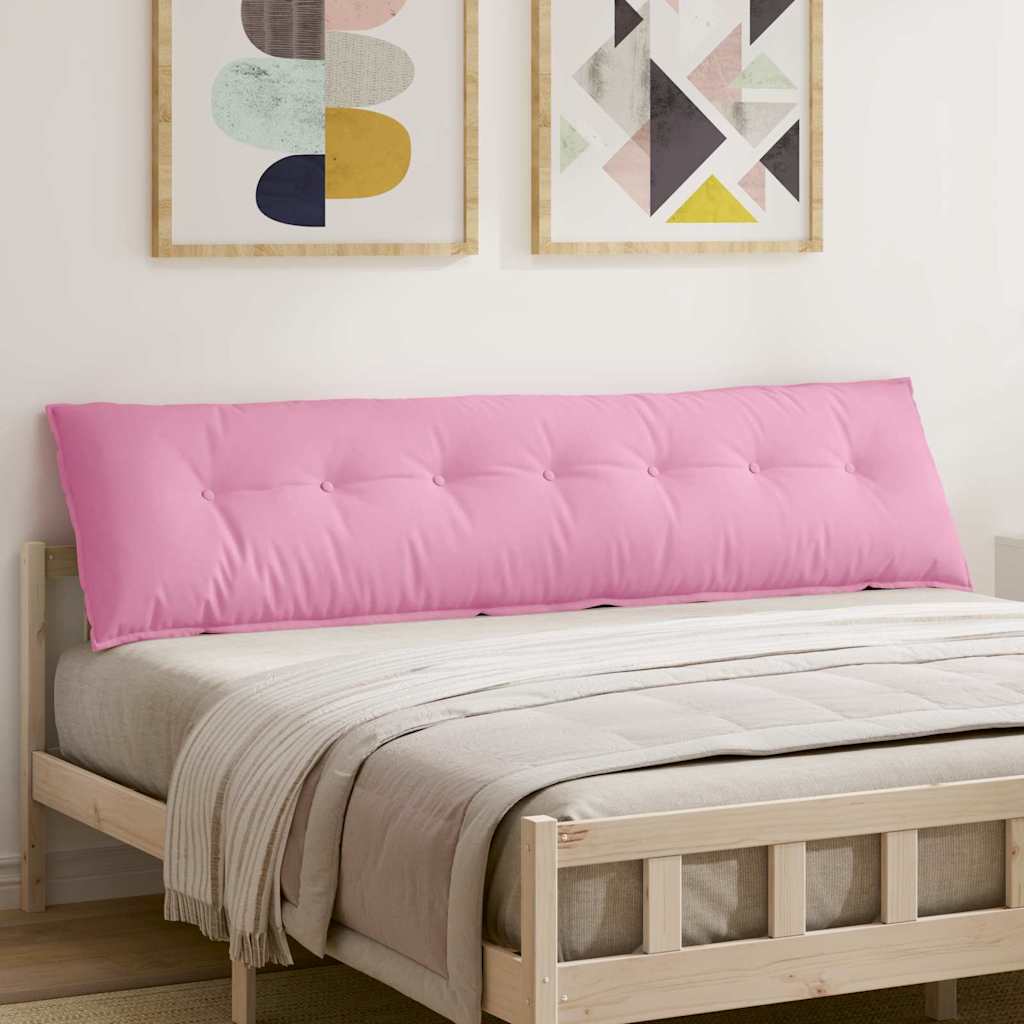 vidaXL Poduszka na plecy Różowy 200 x 19 x 50 cm tkanina